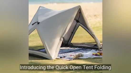 Lightweight Quick Open Triangle Tent for Beach Adventures 