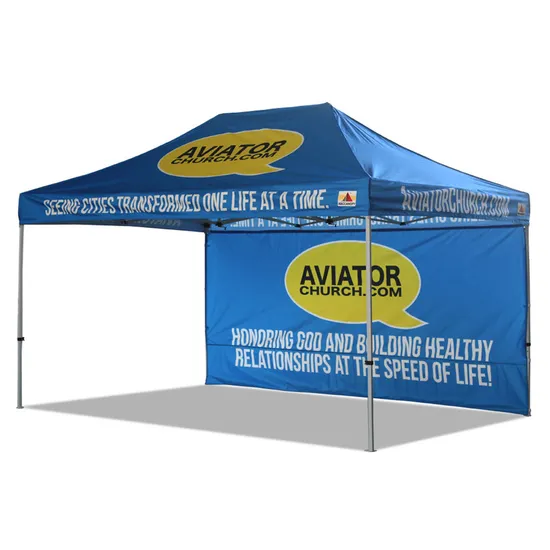 Custom Portable Large Heavy Duty Aluminum Frame White Gazebo Pop up Canopy Tent with Sides for Outdoor Trade Show Beach Party Events Advertising 10X10 10X20