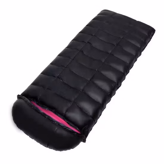 Cold Weather Keep Warm Adult Hooded Envelope Outdoor Sleeping Bag for Camping Hiking