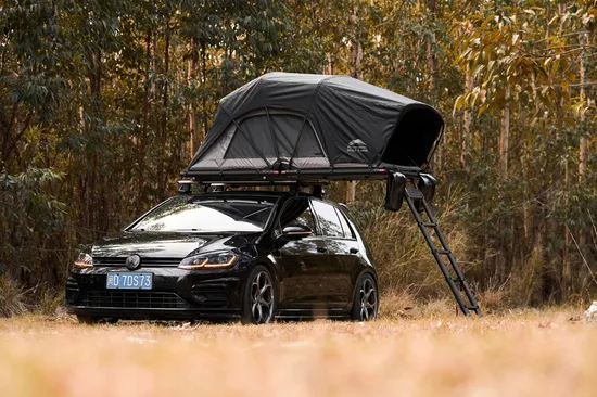 Wild Land Roof Top Tent Solo Camping Lightweight Foldable Tent for Sedan Golf Lite Cruiser 