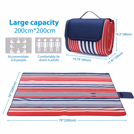 Waterproof Sand Free Outdoor Rug Beach Rug Picnic Rug