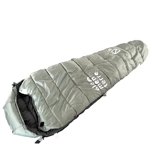 Adorable Fluffy Lightweight Compact Mummy Sleeping Bag with Adjustable Hood for Camping 