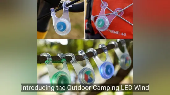 Outdoor Camping LED Wind Rope Hanging Light Light Lightweight Waterproof 