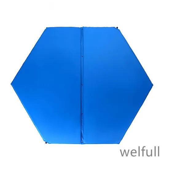 Hexagonal Inflatable Outdoor Sleeping Mat Automatic Inflatable Bed Moisture