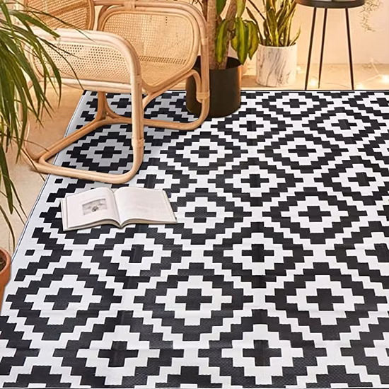 Znz Hot Selling Waterproof Outdoor Mats 100% Polypropylene Rug Picnic Blanket Outdoor Patio Rug