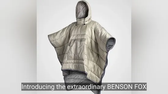 Durable Outdoor Wearable Sleepingbag Poncho Featuring Ripstop Nylon Lining 