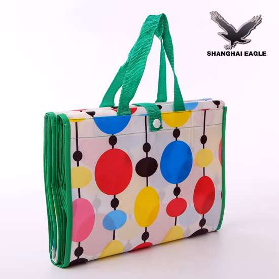 Custom Extra Large Waterproof Portable Camping Outdoor Picnic Blanket Bag with Handle