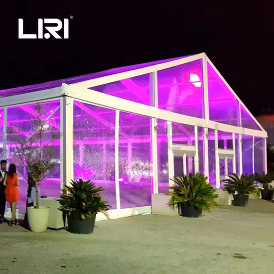 20X30 Aluminum Frame Transparent Marquee Wedding Party Event Tent with Glass Sidewalls