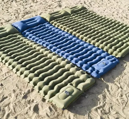 Foot Pump Camping Sleeping Pad Outdoor Inflatable Camping Mat 