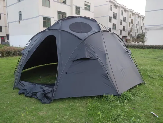 Aluminum Rod Waterproof Warm Wild Survival Windproof Oversized Dome Tent 
