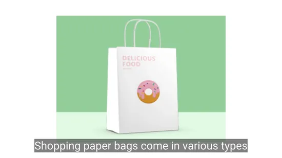 Sleeping Baby Design 4c Printed Paper Shopping Carrier Gift Bags