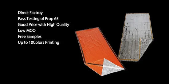Wholesale Waterproof Emergency Camping Sleeping Bag for Adults/Kids 
