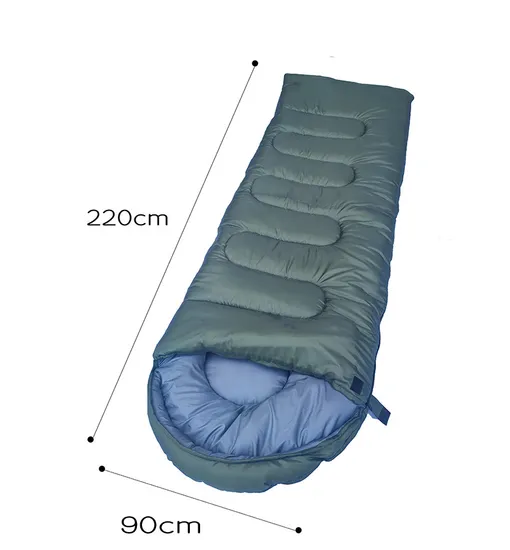 Cold Weather Keep Warm Adult Hooded Envelope Outdoor Sleeping Bag for  Camping Hiking 