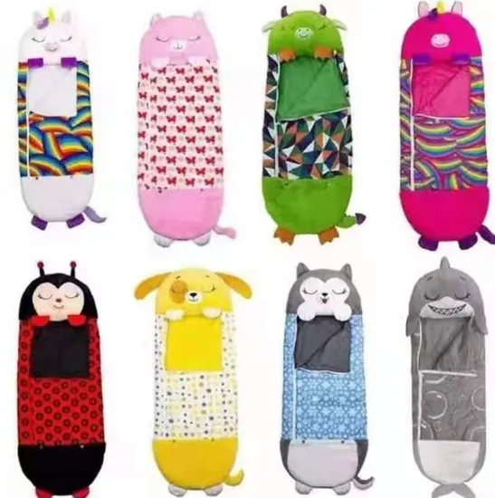 Happy Sleeping Bag Super Soft Plush Stuffed Kids Animal Sleeping Bags 